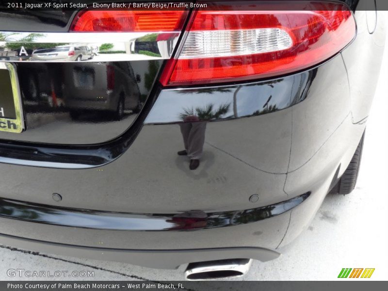 Ebony Black / Barley Beige/Truffle Brown 2011 Jaguar XF Sport Sedan