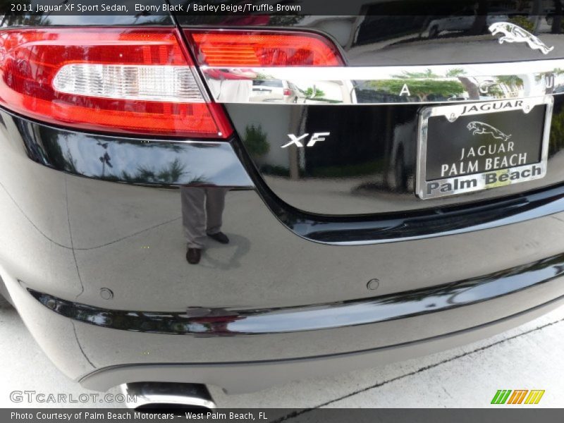 Ebony Black / Barley Beige/Truffle Brown 2011 Jaguar XF Sport Sedan