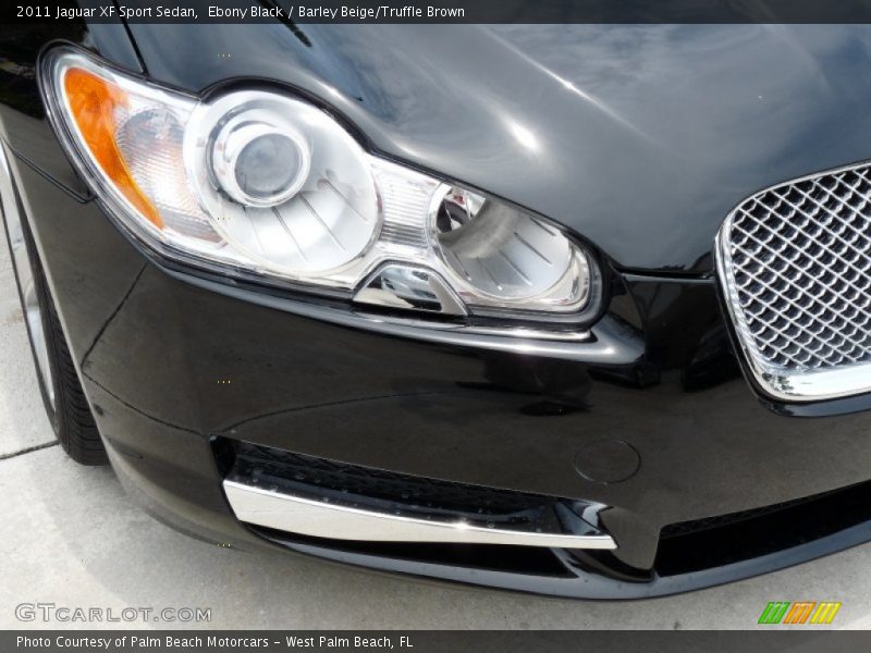 Ebony Black / Barley Beige/Truffle Brown 2011 Jaguar XF Sport Sedan