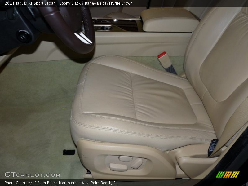 Ebony Black / Barley Beige/Truffle Brown 2011 Jaguar XF Sport Sedan