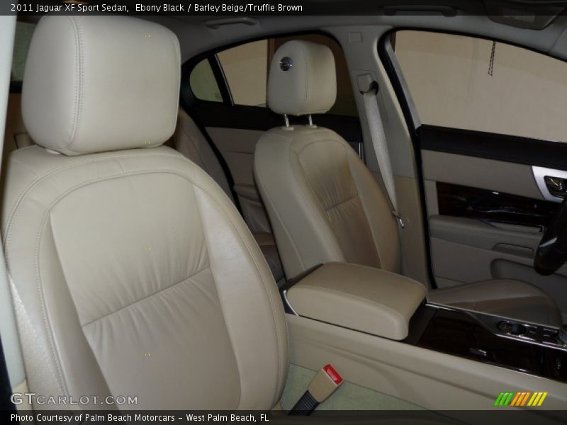 Ebony Black / Barley Beige/Truffle Brown 2011 Jaguar XF Sport Sedan