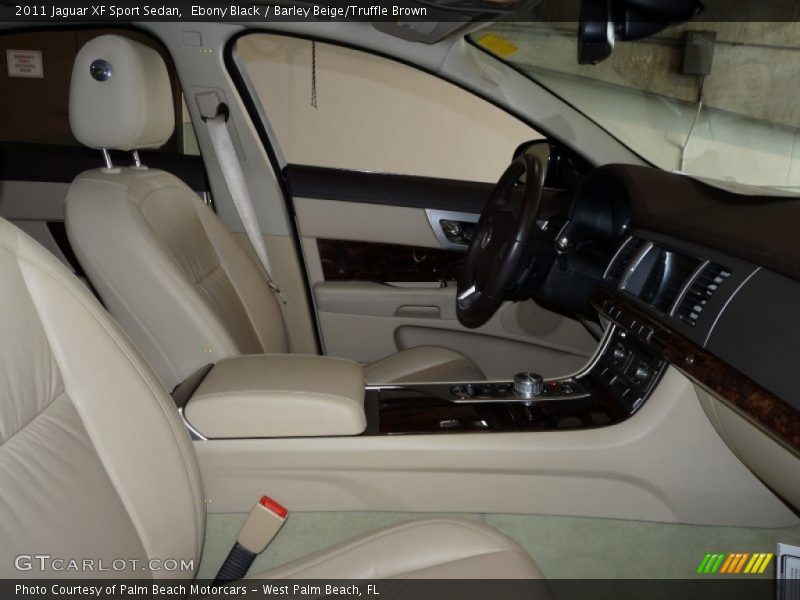 Ebony Black / Barley Beige/Truffle Brown 2011 Jaguar XF Sport Sedan
