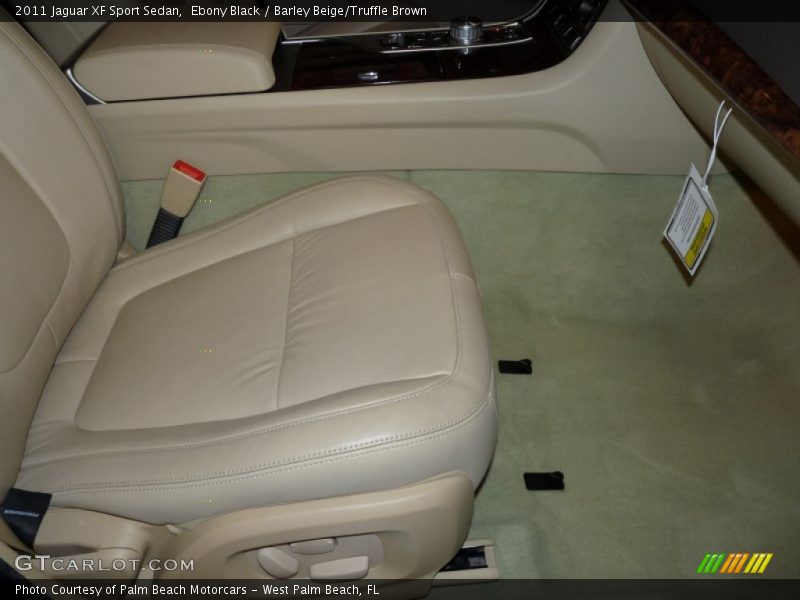 Ebony Black / Barley Beige/Truffle Brown 2011 Jaguar XF Sport Sedan