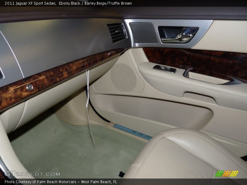 Ebony Black / Barley Beige/Truffle Brown 2011 Jaguar XF Sport Sedan