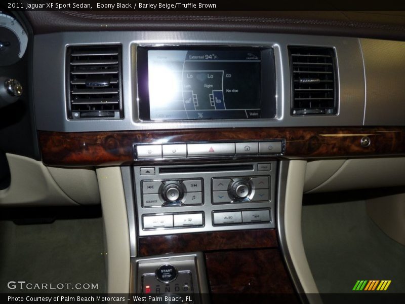 Ebony Black / Barley Beige/Truffle Brown 2011 Jaguar XF Sport Sedan