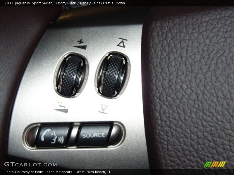 Ebony Black / Barley Beige/Truffle Brown 2011 Jaguar XF Sport Sedan