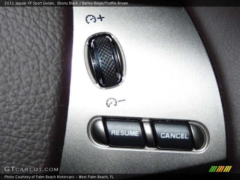 Ebony Black / Barley Beige/Truffle Brown 2011 Jaguar XF Sport Sedan