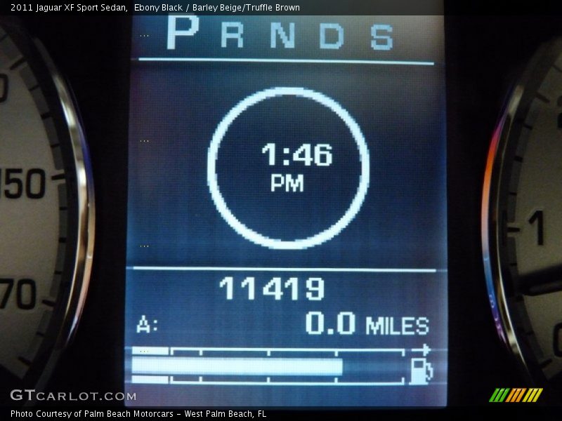 Ebony Black / Barley Beige/Truffle Brown 2011 Jaguar XF Sport Sedan