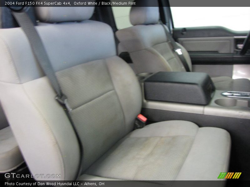 Oxford White / Black/Medium Flint 2004 Ford F150 FX4 SuperCab 4x4