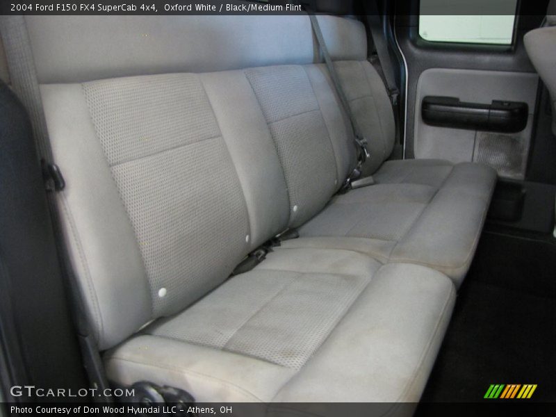 Oxford White / Black/Medium Flint 2004 Ford F150 FX4 SuperCab 4x4