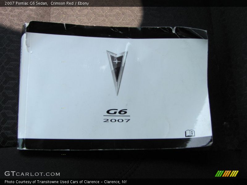 Crimson Red / Ebony 2007 Pontiac G6 Sedan