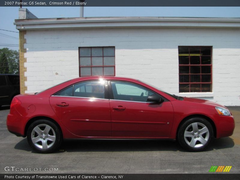 Crimson Red / Ebony 2007 Pontiac G6 Sedan