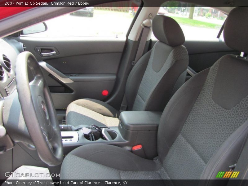Crimson Red / Ebony 2007 Pontiac G6 Sedan