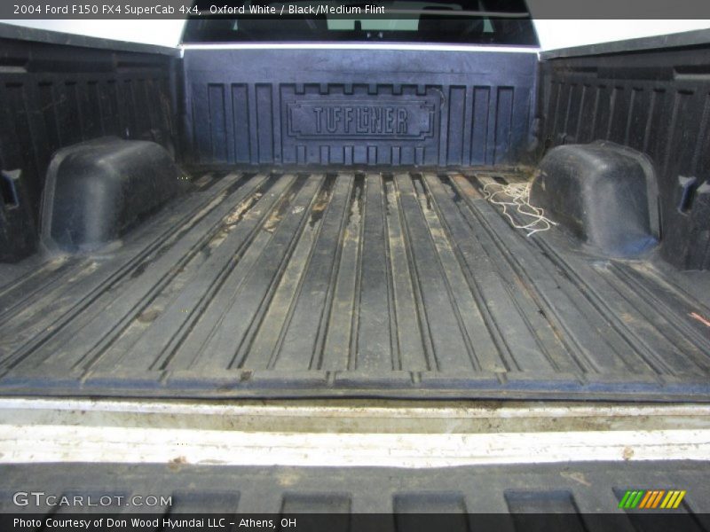 Oxford White / Black/Medium Flint 2004 Ford F150 FX4 SuperCab 4x4