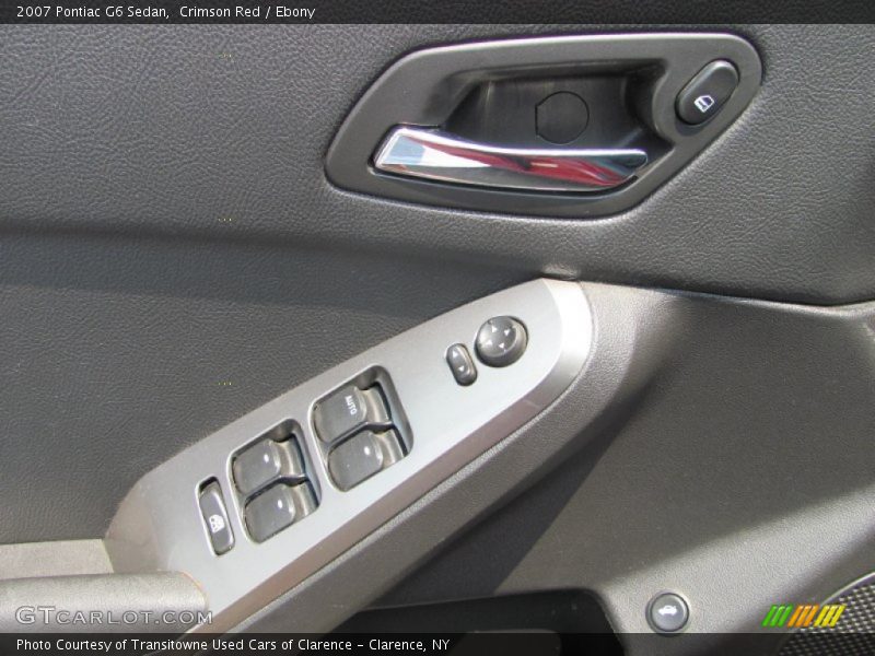 Crimson Red / Ebony 2007 Pontiac G6 Sedan