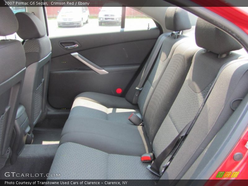 Crimson Red / Ebony 2007 Pontiac G6 Sedan