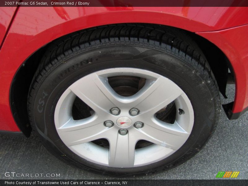 Crimson Red / Ebony 2007 Pontiac G6 Sedan
