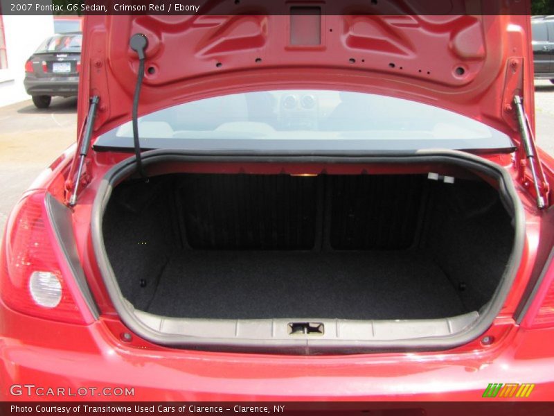 Crimson Red / Ebony 2007 Pontiac G6 Sedan