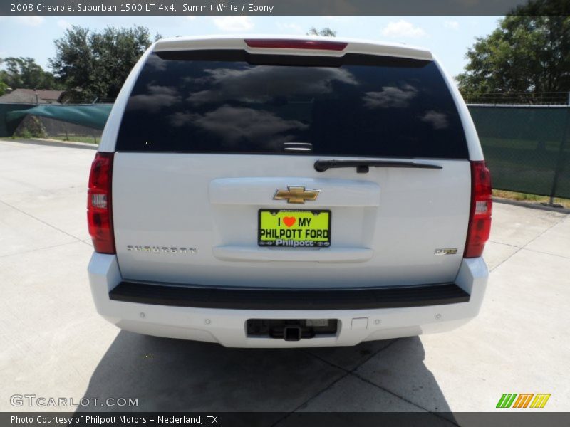 Summit White / Ebony 2008 Chevrolet Suburban 1500 LT 4x4