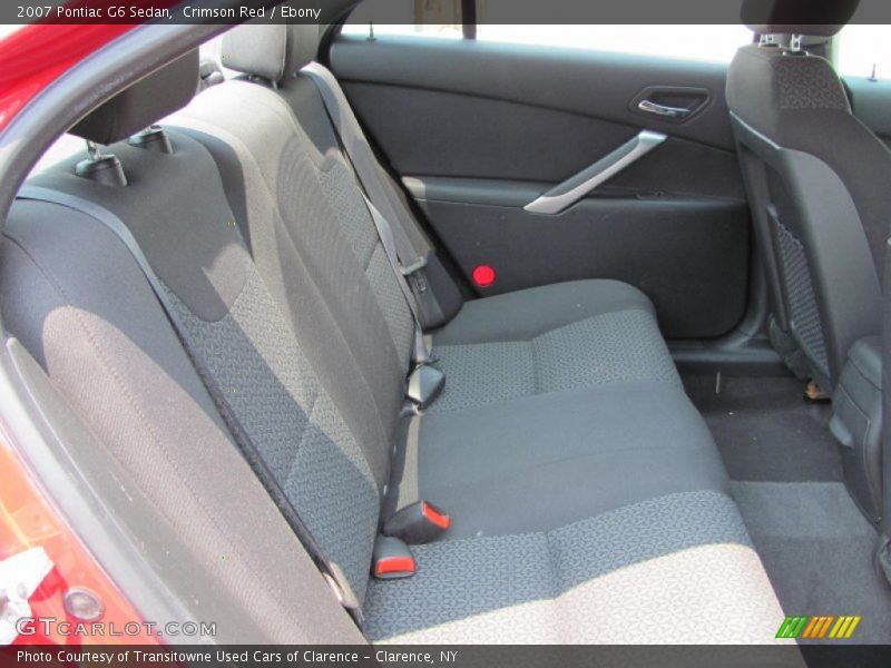 Crimson Red / Ebony 2007 Pontiac G6 Sedan