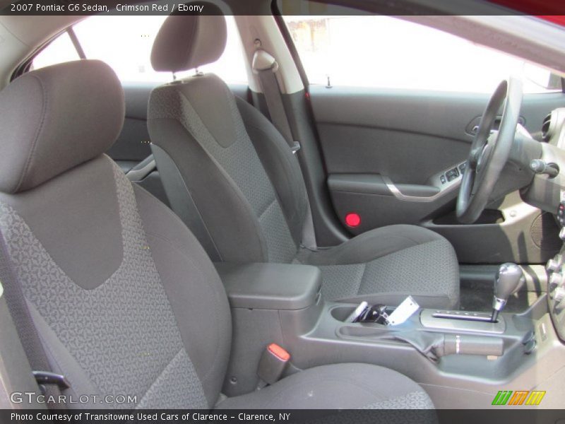 Crimson Red / Ebony 2007 Pontiac G6 Sedan