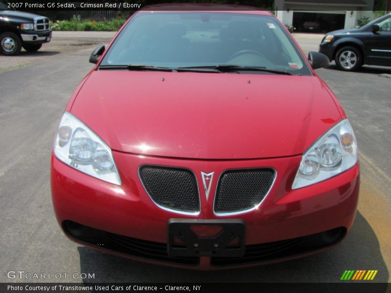 Crimson Red / Ebony 2007 Pontiac G6 Sedan