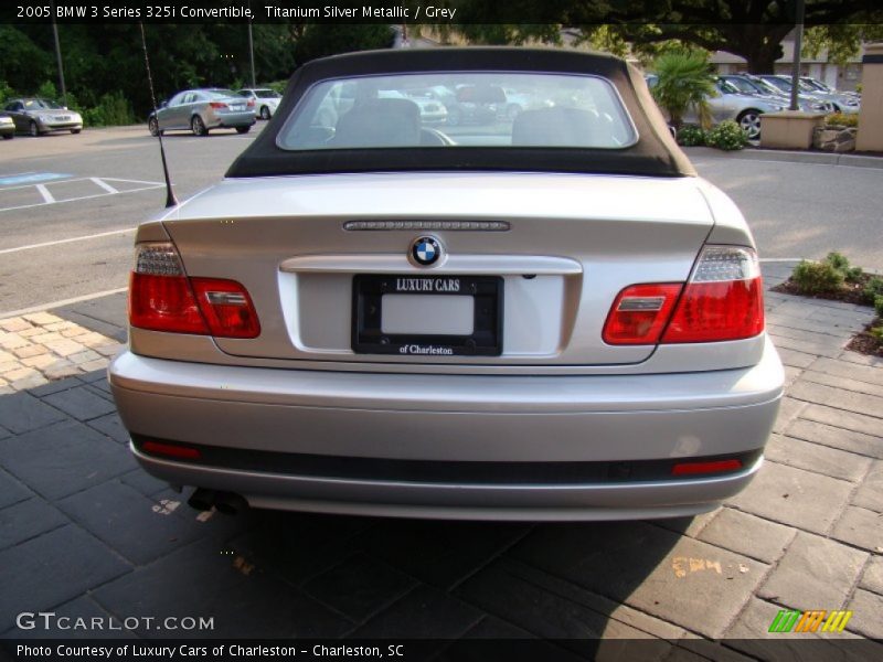 Titanium Silver Metallic / Grey 2005 BMW 3 Series 325i Convertible