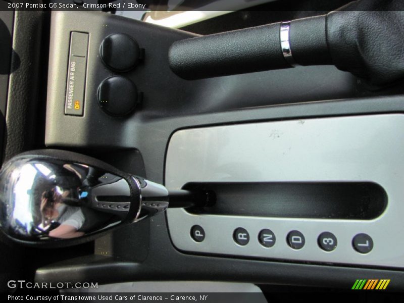 Crimson Red / Ebony 2007 Pontiac G6 Sedan