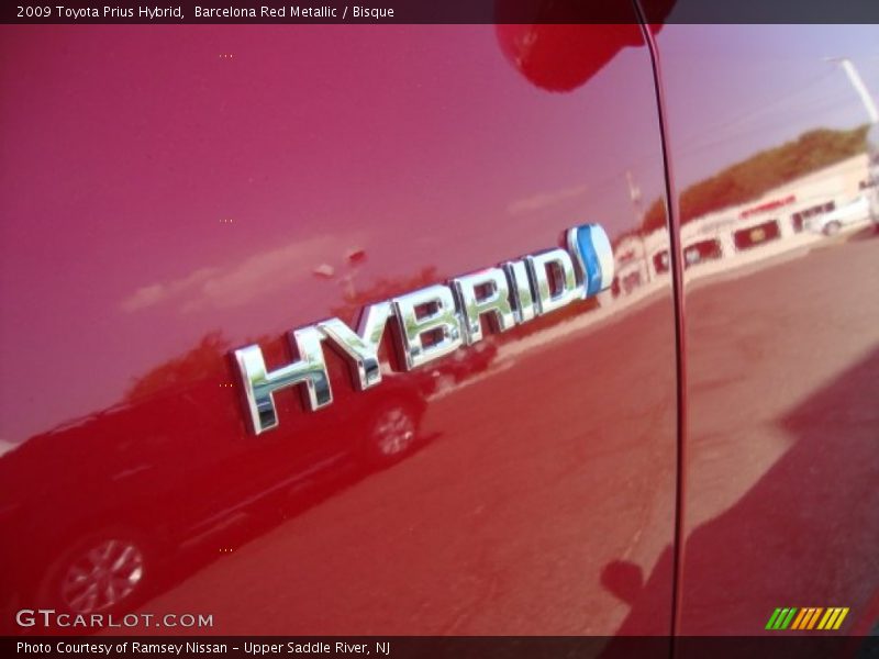 Barcelona Red Metallic / Bisque 2009 Toyota Prius Hybrid