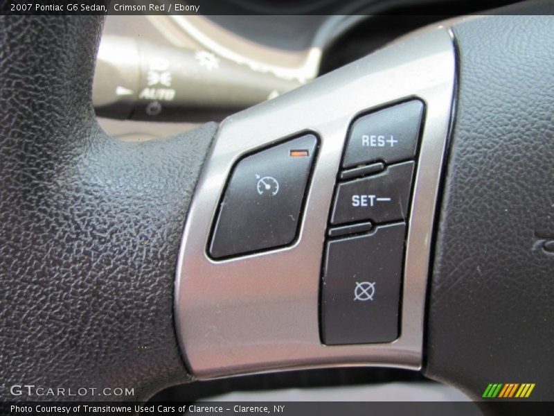Crimson Red / Ebony 2007 Pontiac G6 Sedan