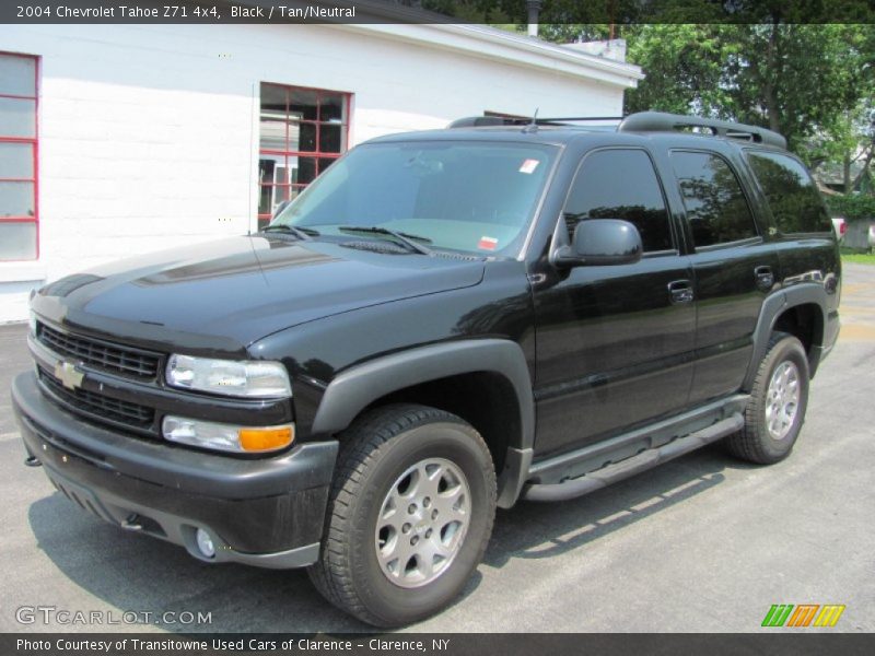 Black / Tan/Neutral 2004 Chevrolet Tahoe Z71 4x4