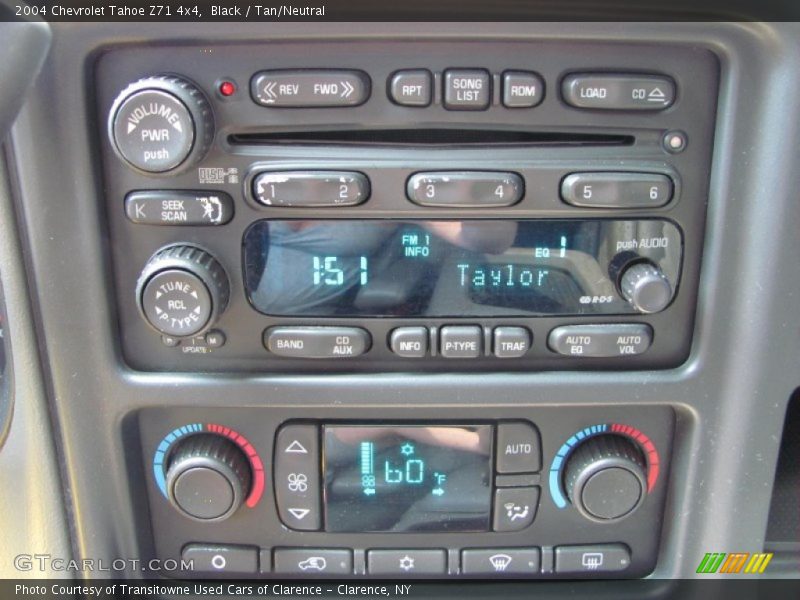 Black / Tan/Neutral 2004 Chevrolet Tahoe Z71 4x4