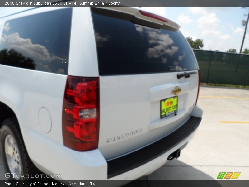 Summit White / Ebony 2008 Chevrolet Suburban 1500 LT 4x4