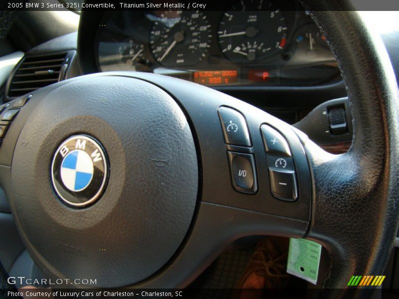 Titanium Silver Metallic / Grey 2005 BMW 3 Series 325i Convertible