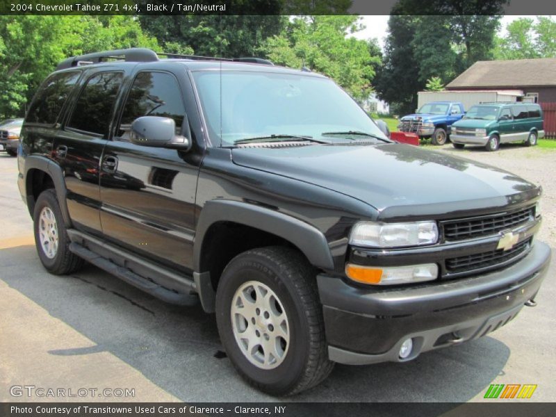 Black / Tan/Neutral 2004 Chevrolet Tahoe Z71 4x4