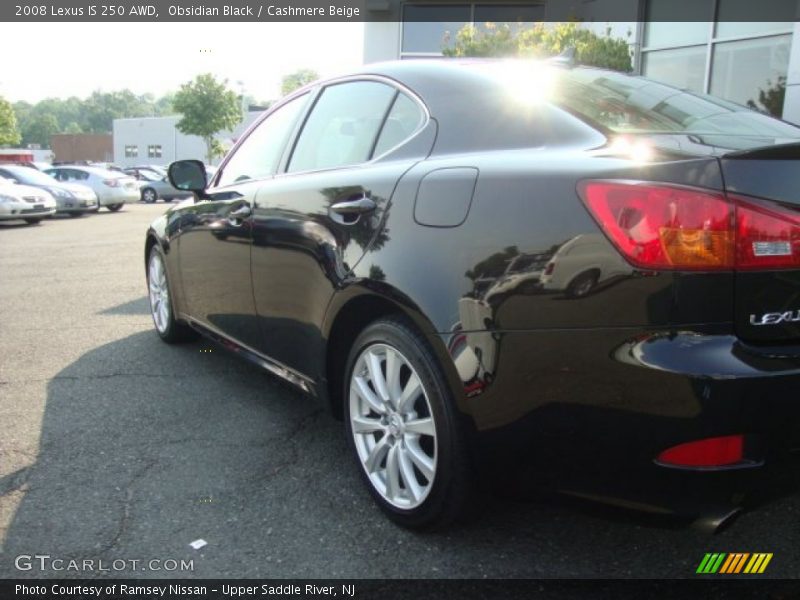 Obsidian Black / Cashmere Beige 2008 Lexus IS 250 AWD