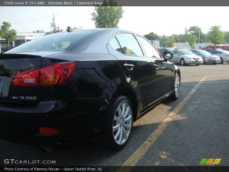 Obsidian Black / Cashmere Beige 2008 Lexus IS 250 AWD