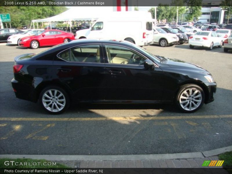 Obsidian Black / Cashmere Beige 2008 Lexus IS 250 AWD