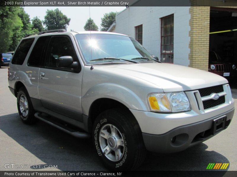 Silver Birch Metallic / Graphite Grey 2003 Ford Explorer Sport XLT 4x4