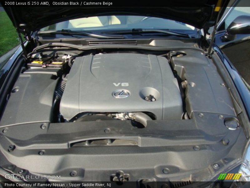 Obsidian Black / Cashmere Beige 2008 Lexus IS 250 AWD