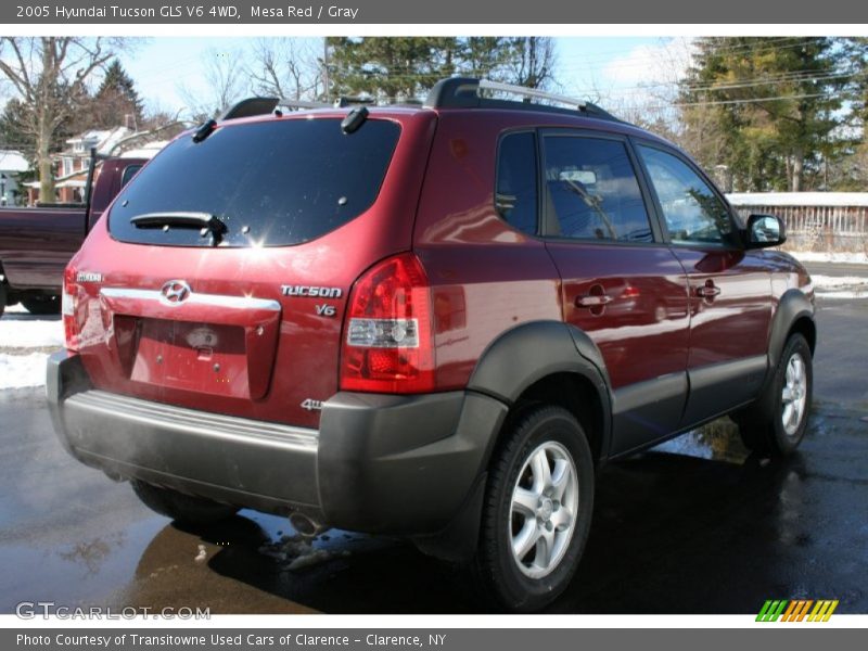 Mesa Red / Gray 2005 Hyundai Tucson GLS V6 4WD