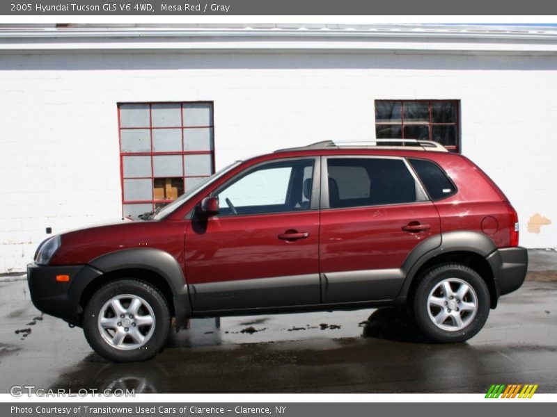 Mesa Red / Gray 2005 Hyundai Tucson GLS V6 4WD