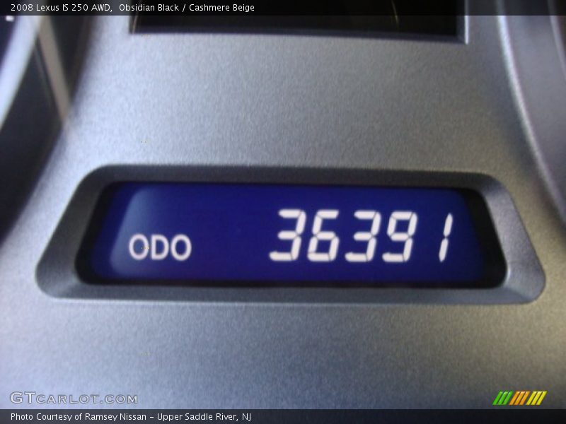 Obsidian Black / Cashmere Beige 2008 Lexus IS 250 AWD