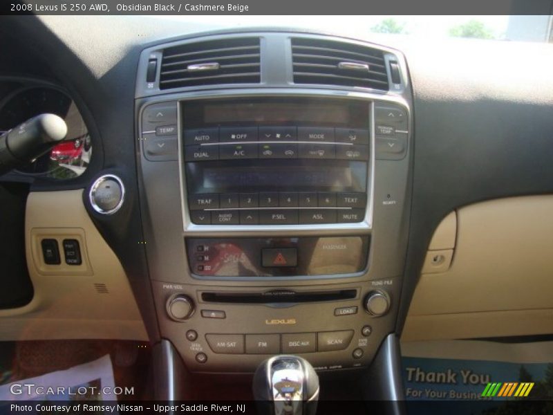 Obsidian Black / Cashmere Beige 2008 Lexus IS 250 AWD