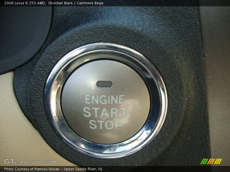 Obsidian Black / Cashmere Beige 2008 Lexus IS 250 AWD
