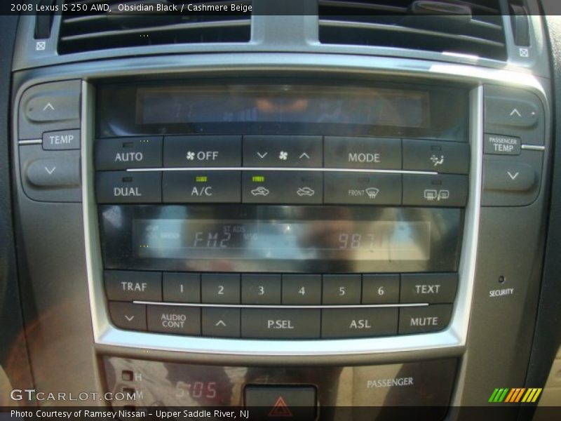 Obsidian Black / Cashmere Beige 2008 Lexus IS 250 AWD