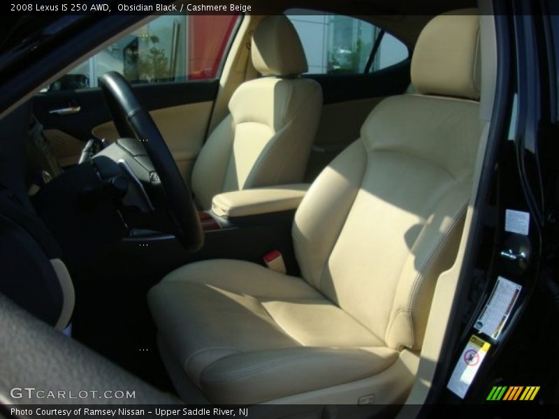 Obsidian Black / Cashmere Beige 2008 Lexus IS 250 AWD