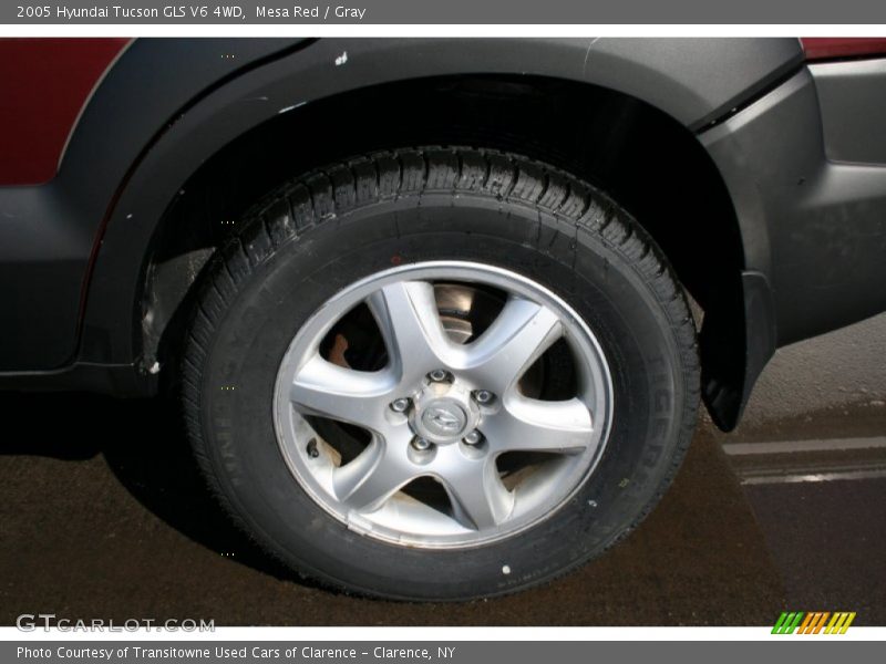 Mesa Red / Gray 2005 Hyundai Tucson GLS V6 4WD