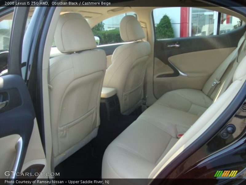 Obsidian Black / Cashmere Beige 2008 Lexus IS 250 AWD