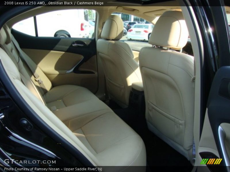 Obsidian Black / Cashmere Beige 2008 Lexus IS 250 AWD